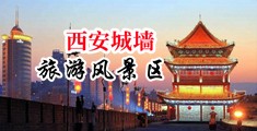 骚骚日AV中国陕西-西安城墙旅游风景区